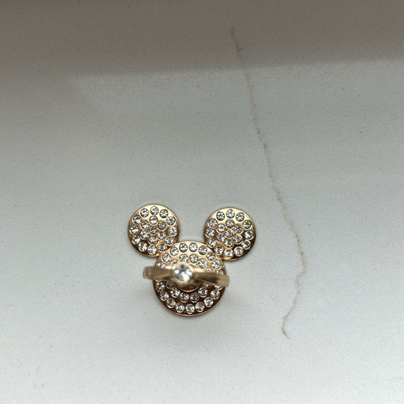 GOLD STUDDED MICKEY PHONE RING - Picture 2 of 3